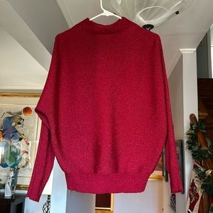 🌺 Premise Dolman Sleeve Metallic Sweater Sz M